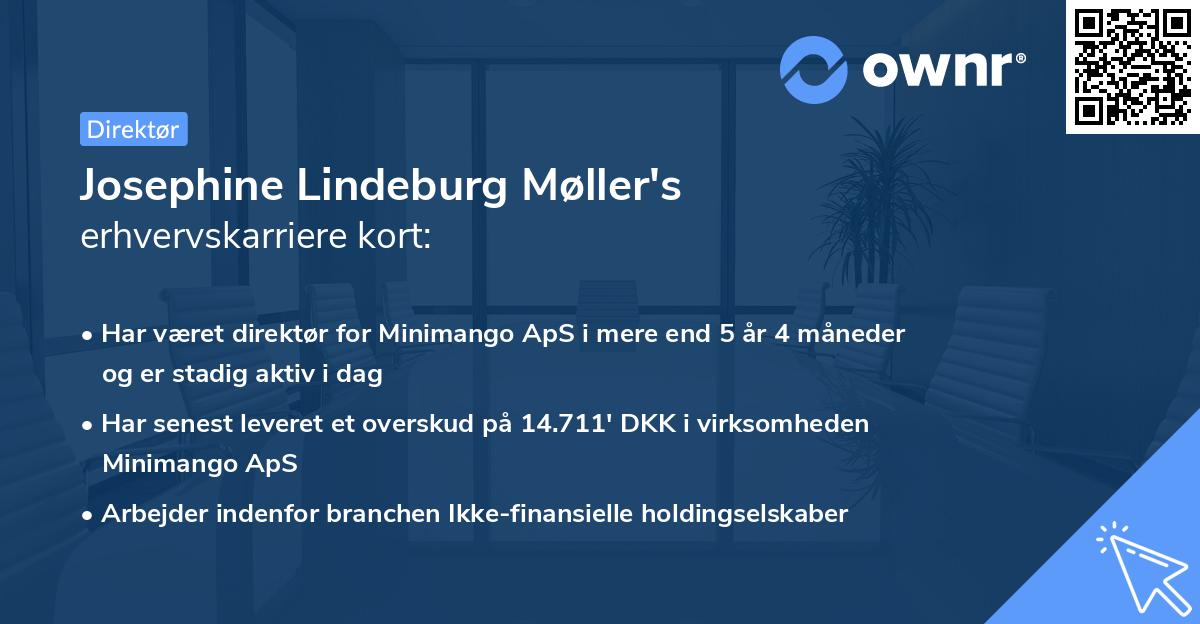 Josephine Lindeburg Møller's erhvervskarriere kort