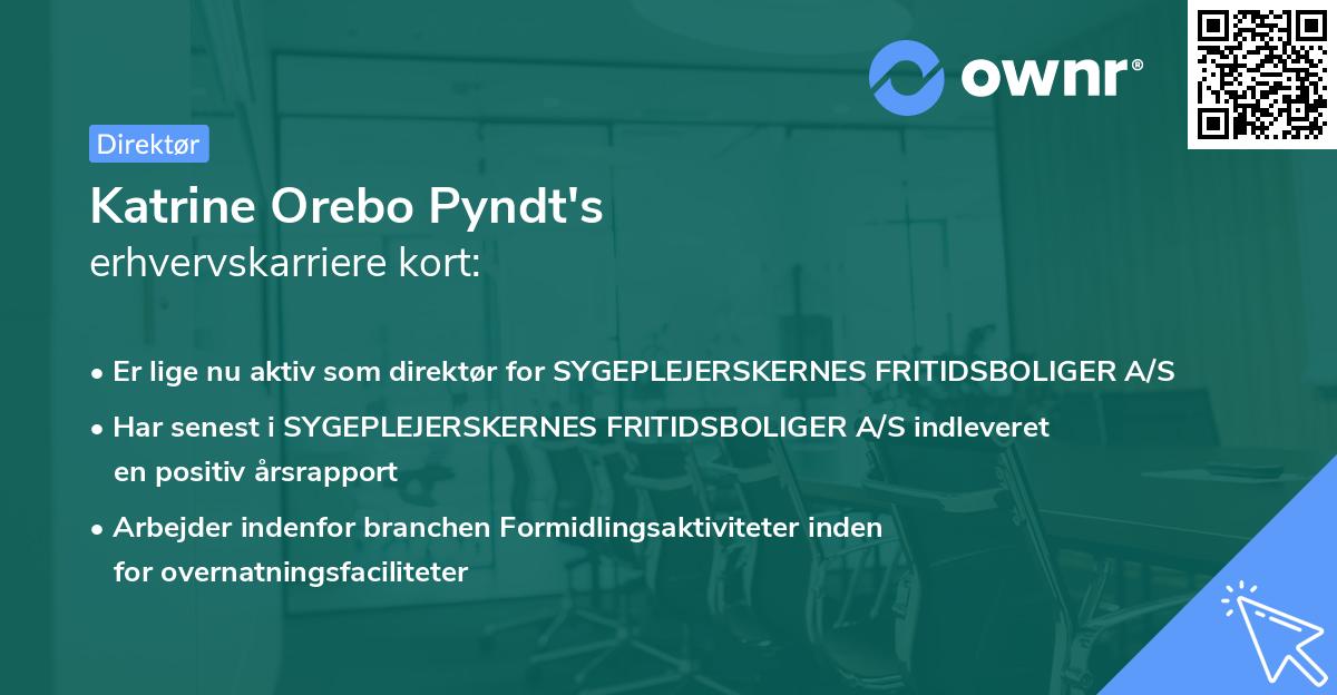 Katrine Orebo Pyndt's erhvervskarriere kort