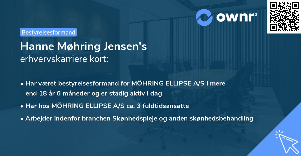 Hanne Møhring Jensen's erhvervskarriere kort