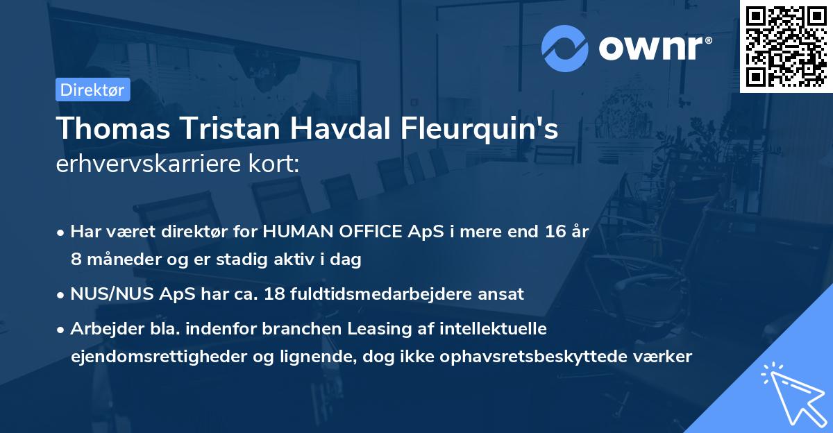 Thomas Tristan Havdal Fleurquin's erhvervskarriere kort