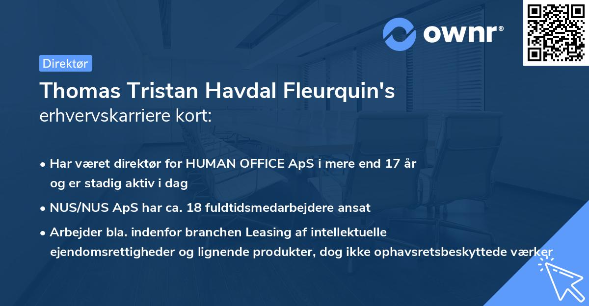 Thomas Tristan Havdal Fleurquin's erhvervskarriere kort