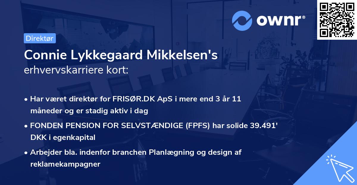 Connie Lykkegaard Mikkelsen's erhvervskarriere kort