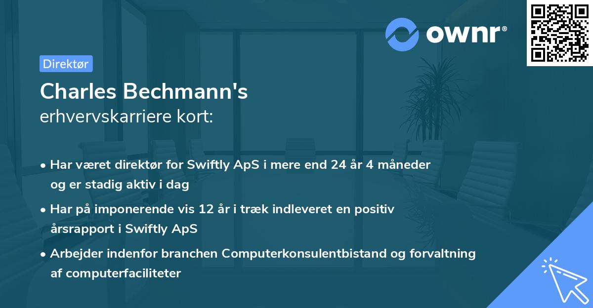 Charles Bechmann's erhvervskarriere kort
