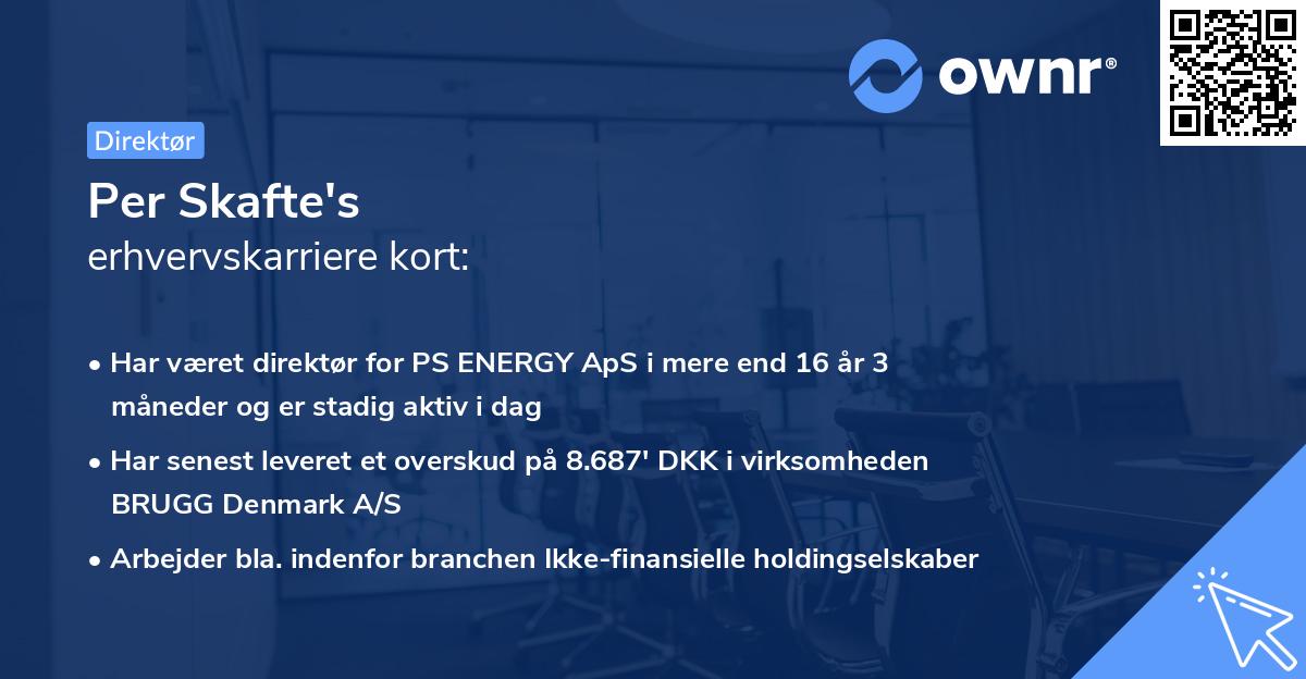Per Skafte's erhvervskarriere kort