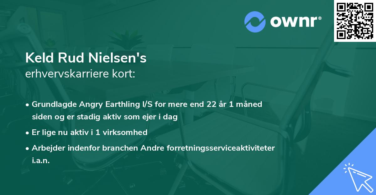 Keld Rud Nielsen's erhvervskarriere kort
