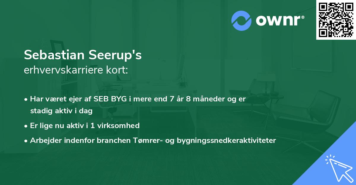 Sebastian Seerup's erhvervskarriere kort