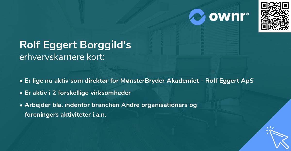 Rolf Eggert Borggild's erhvervskarriere kort