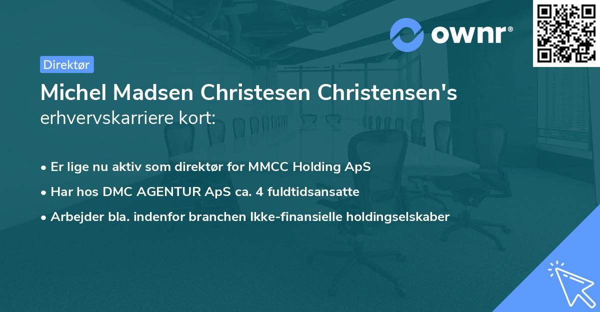 Michel Madsen Christesen Christensen's erhvervskarriere kort