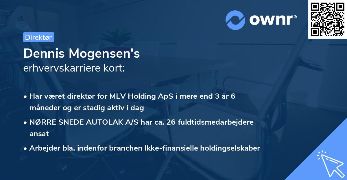 Dennis Mogensen's erhvervskarriere kort