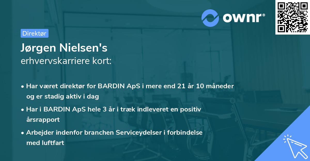 Jørgen Nielsen's erhvervskarriere kort