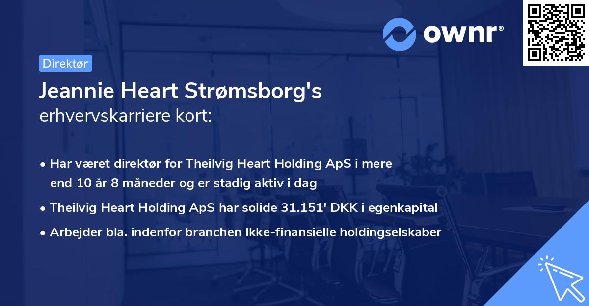 Jeannie Heart Strømsborg's erhvervskarriere kort