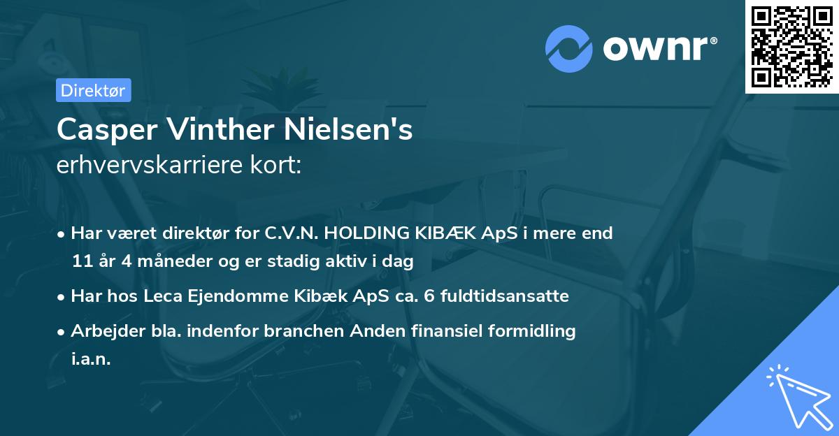 Casper Vinther Nielsen's erhvervskarriere kort