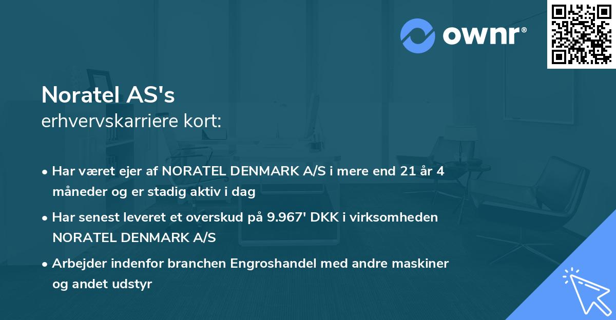 Noratel AS's erhvervskarriere kort