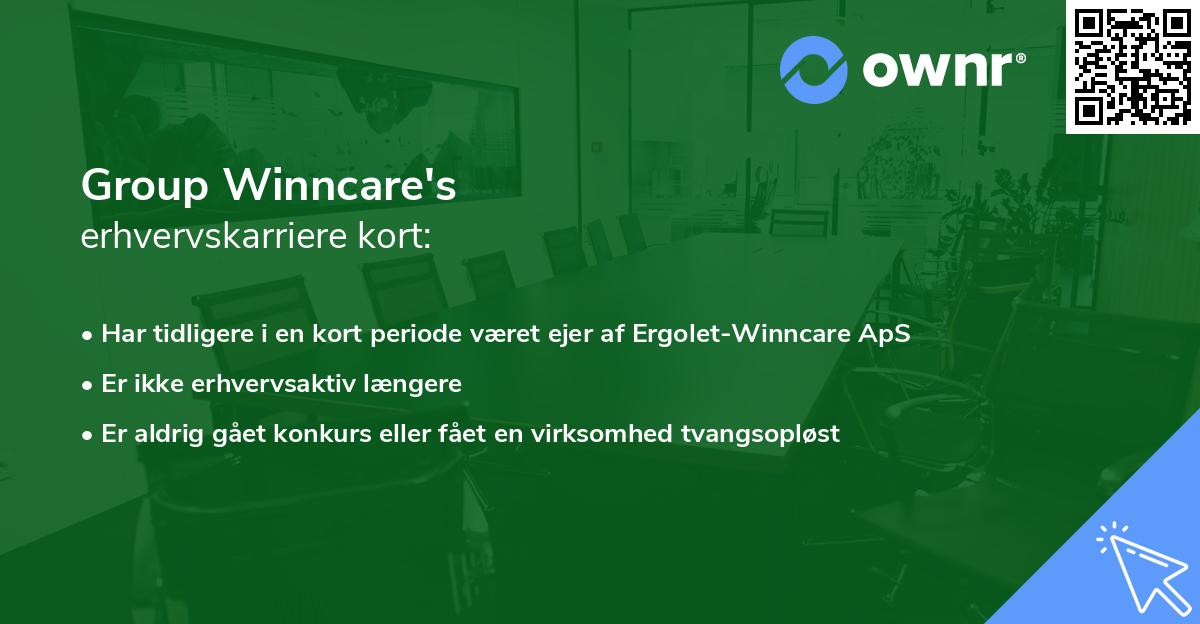 Group Winncare's erhvervskarriere kort