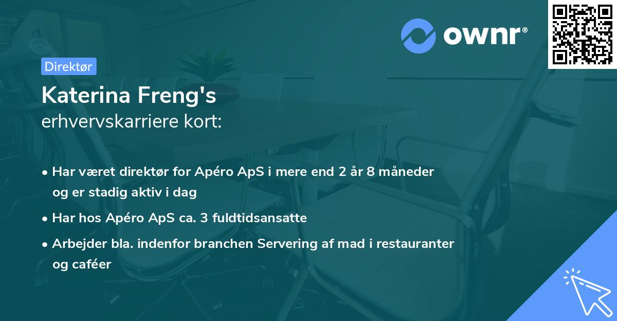 Katerina Freng's erhvervskarriere kort