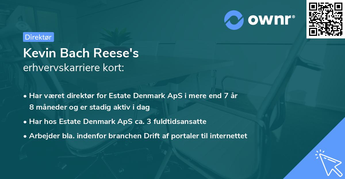 Kevin Bach Reese's erhvervskarriere kort