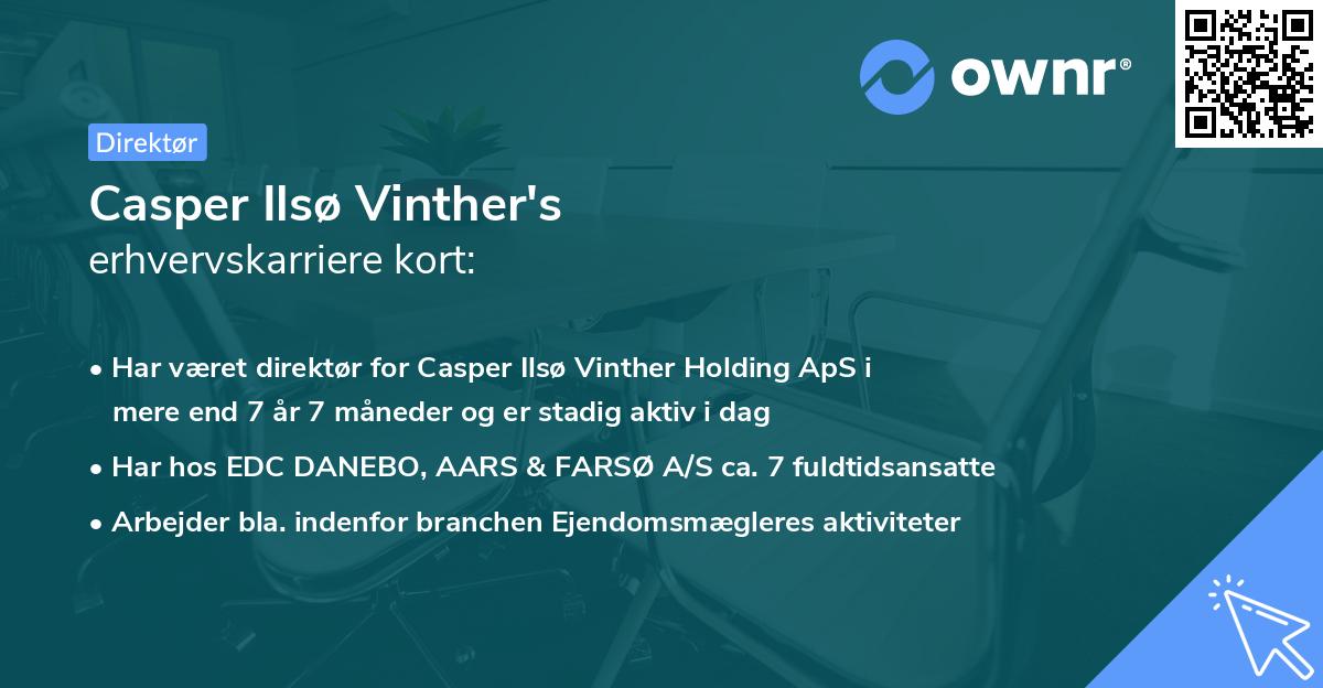 Casper Ilsø Vinther's erhvervskarriere kort