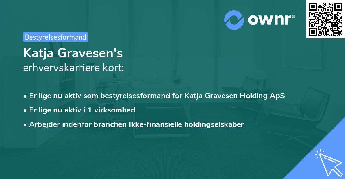 Katja Gravesen's erhvervskarriere kort
