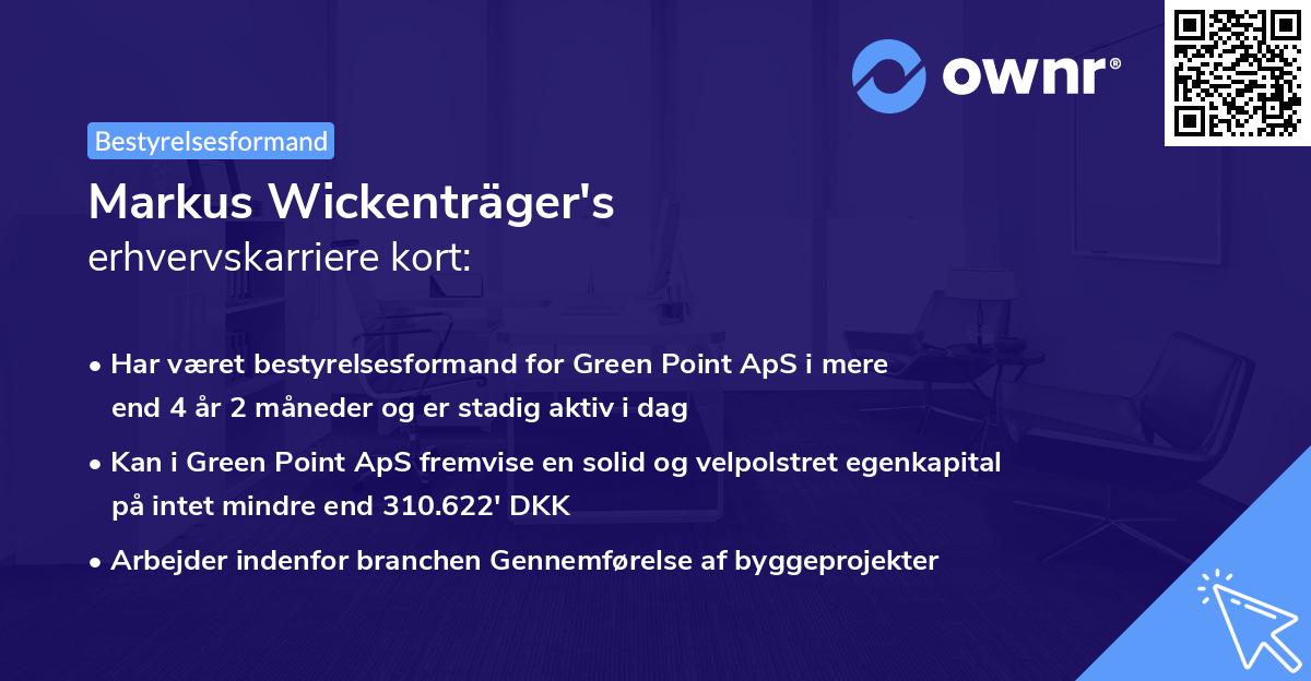 Markus Wickenträger's erhvervskarriere kort