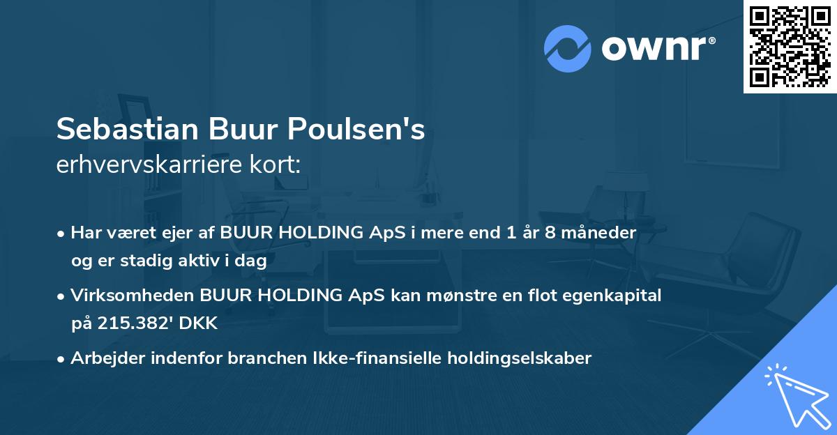 Sebastian Buur Poulsen's erhvervskarriere kort