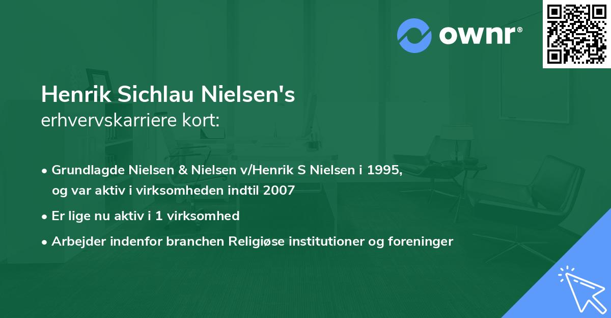 Henrik Sichlau Nielsen's erhvervskarriere kort