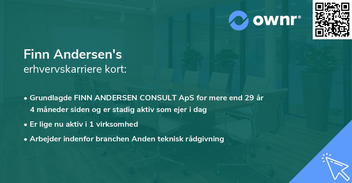 Finn Andersen's erhvervskarriere kort