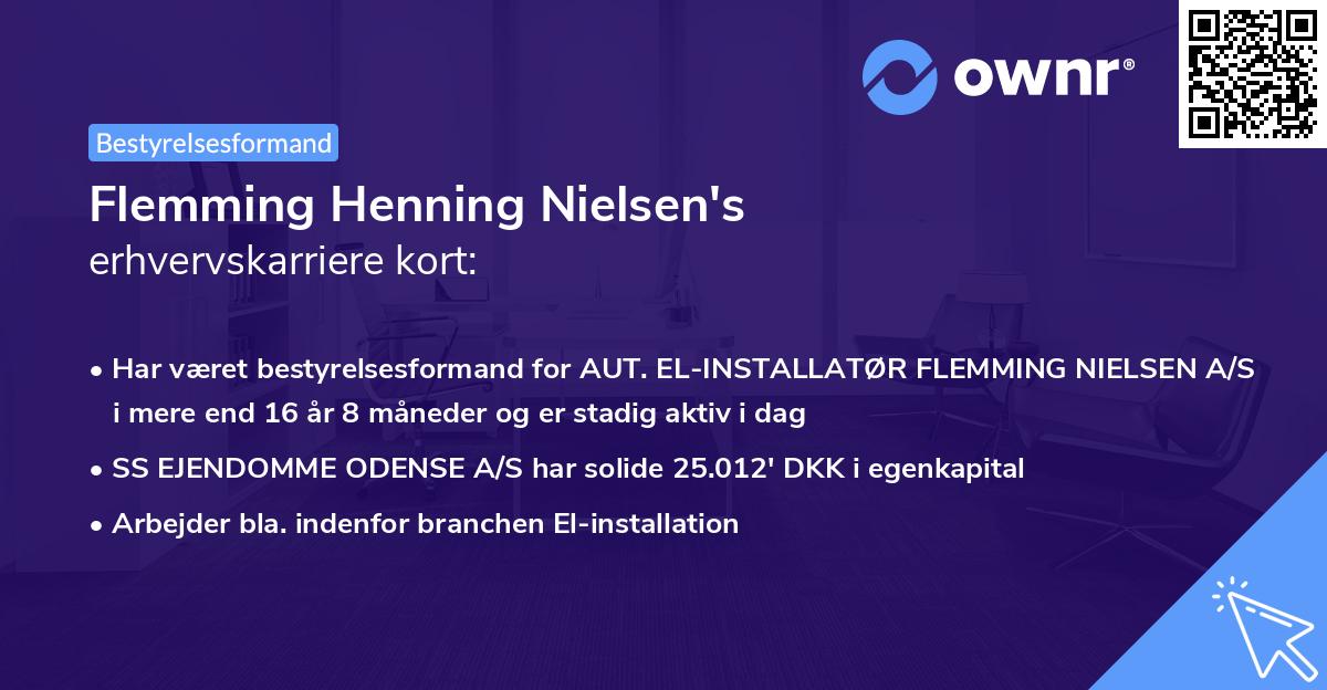 Flemming Henning Nielsen's erhvervskarriere kort