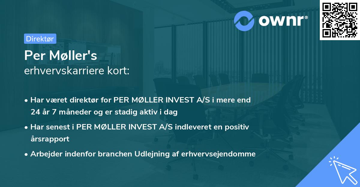 Per Møller's erhvervskarriere kort