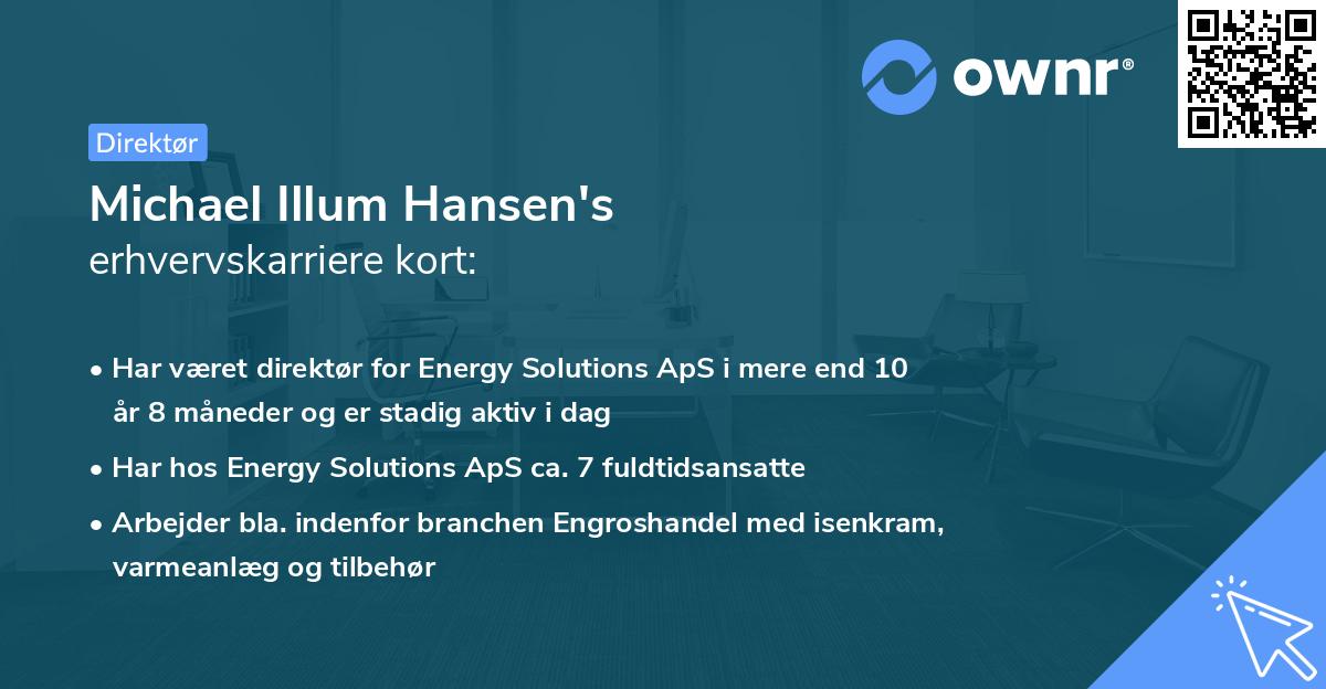 Michael Illum Hansen's erhvervskarriere kort