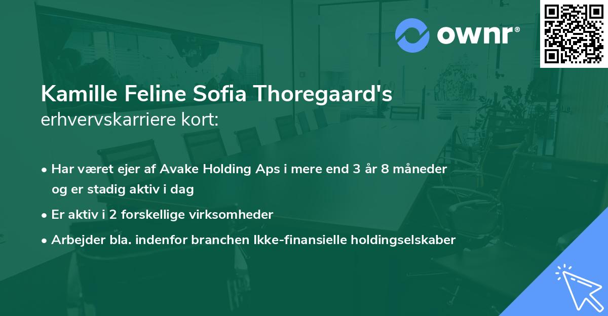Kamille Feline Sofia Thoregaard's erhvervskarriere kort