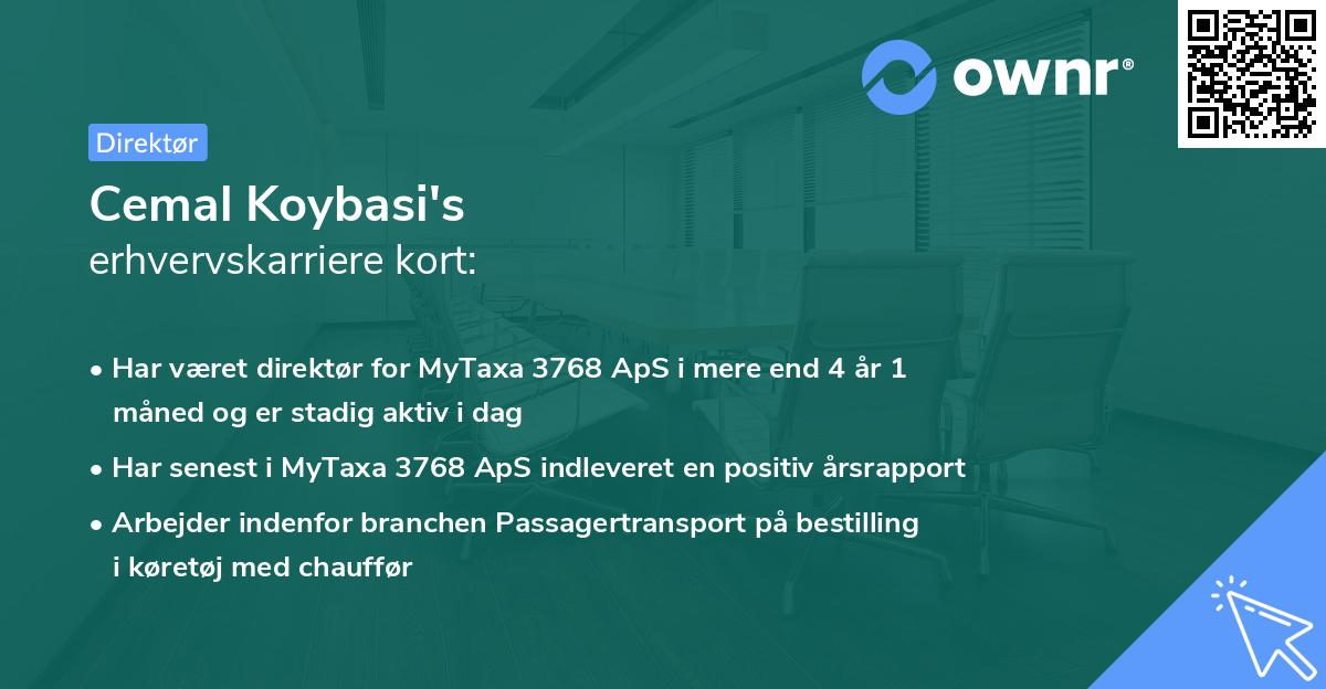 Cemal Koybasi's erhvervskarriere kort