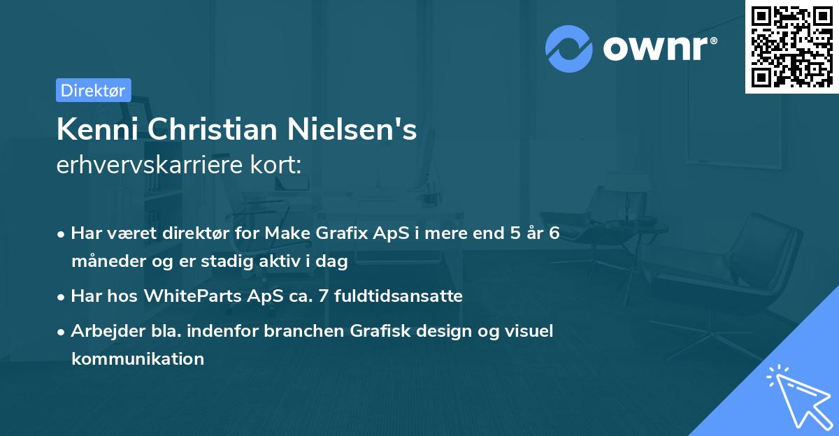 Kenni Christian Nielsen's erhvervskarriere kort