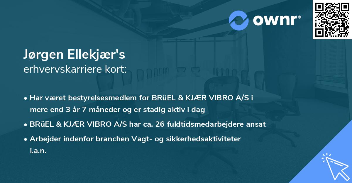 Jørgen Ellekjær's erhvervskarriere kort