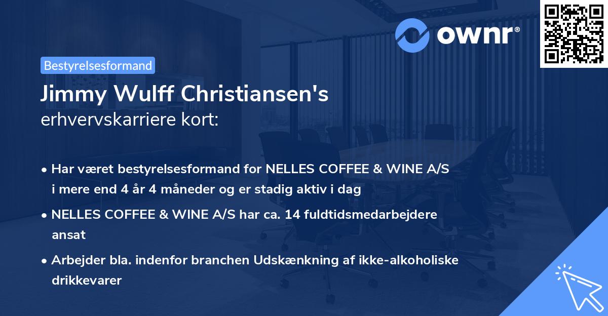 Jimmy Wulff Christiansen's erhvervskarriere kort
