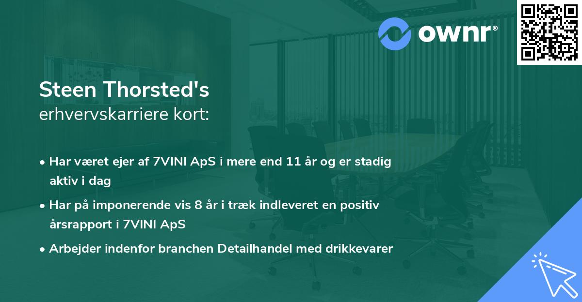 Steen Thorsted's erhvervskarriere kort