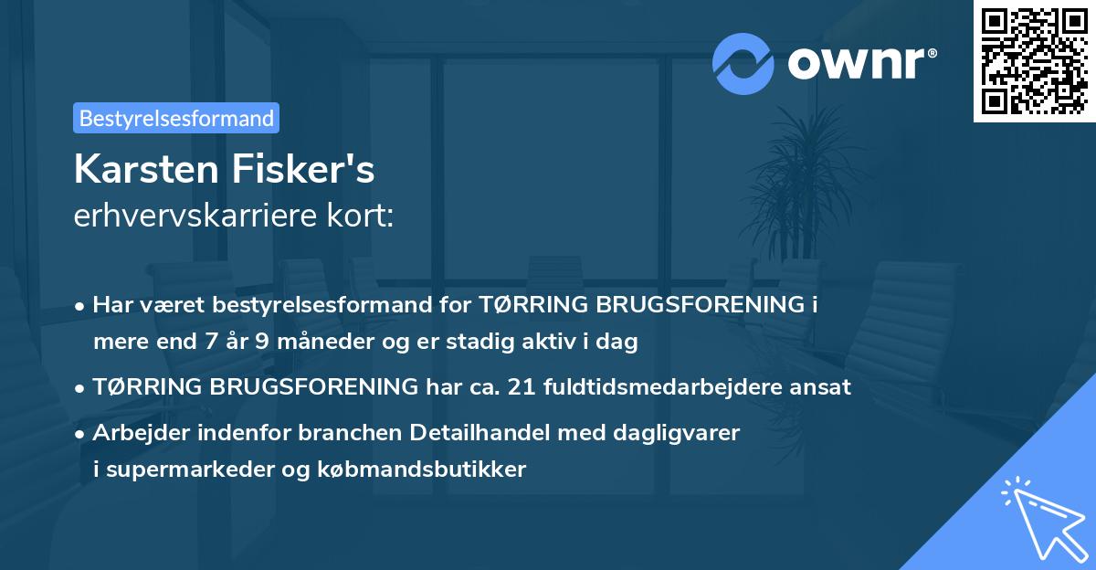 Karsten Fisker's erhvervskarriere kort