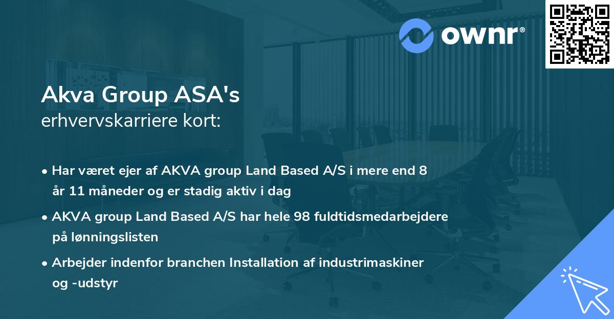 Akva Group ASA's erhvervskarriere kort