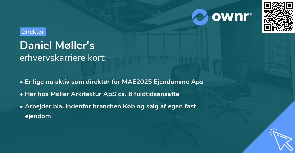 Daniel Møller's erhvervskarriere kort