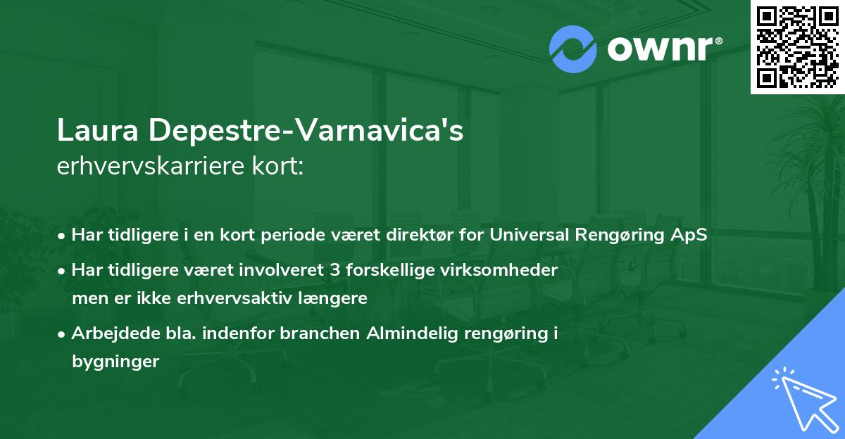 Laura Depestre-Varnavica's erhvervskarriere kort