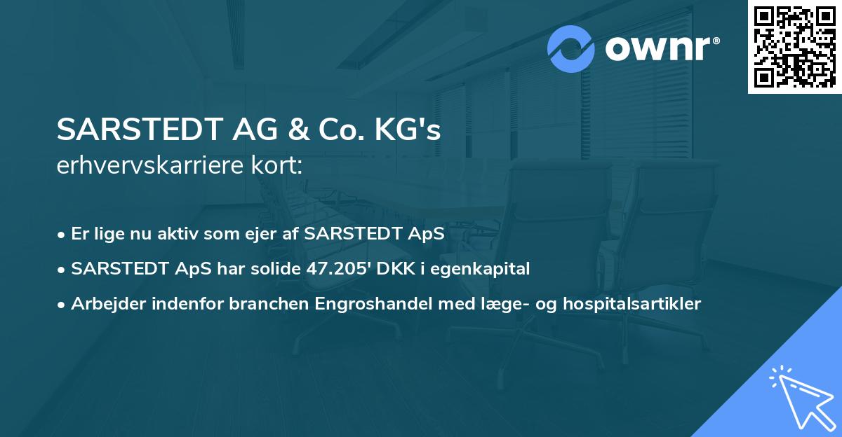 SARSTEDT AG & Co. KG's erhvervskarriere kort