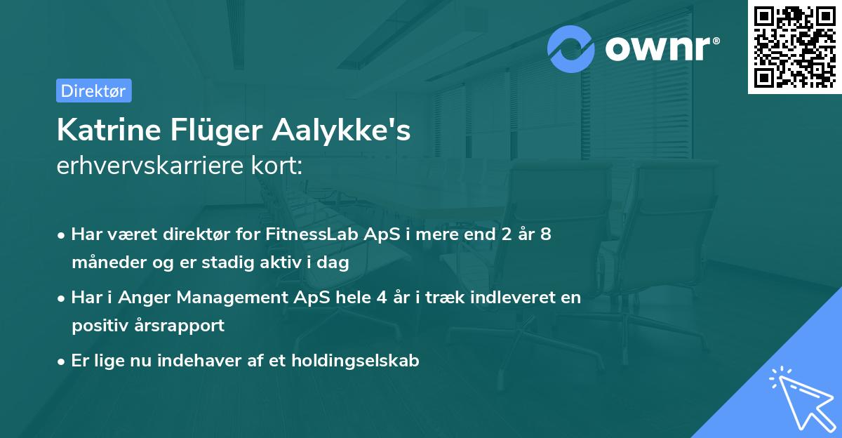 Katrine Flüger Aalykke's erhvervskarriere kort