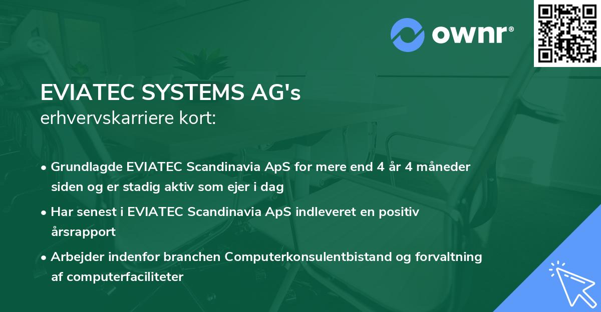 EVIATEC SYSTEMS AG's erhvervskarriere kort