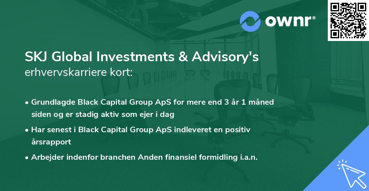 SKJ Global Investments & Advisory's erhvervskarriere kort