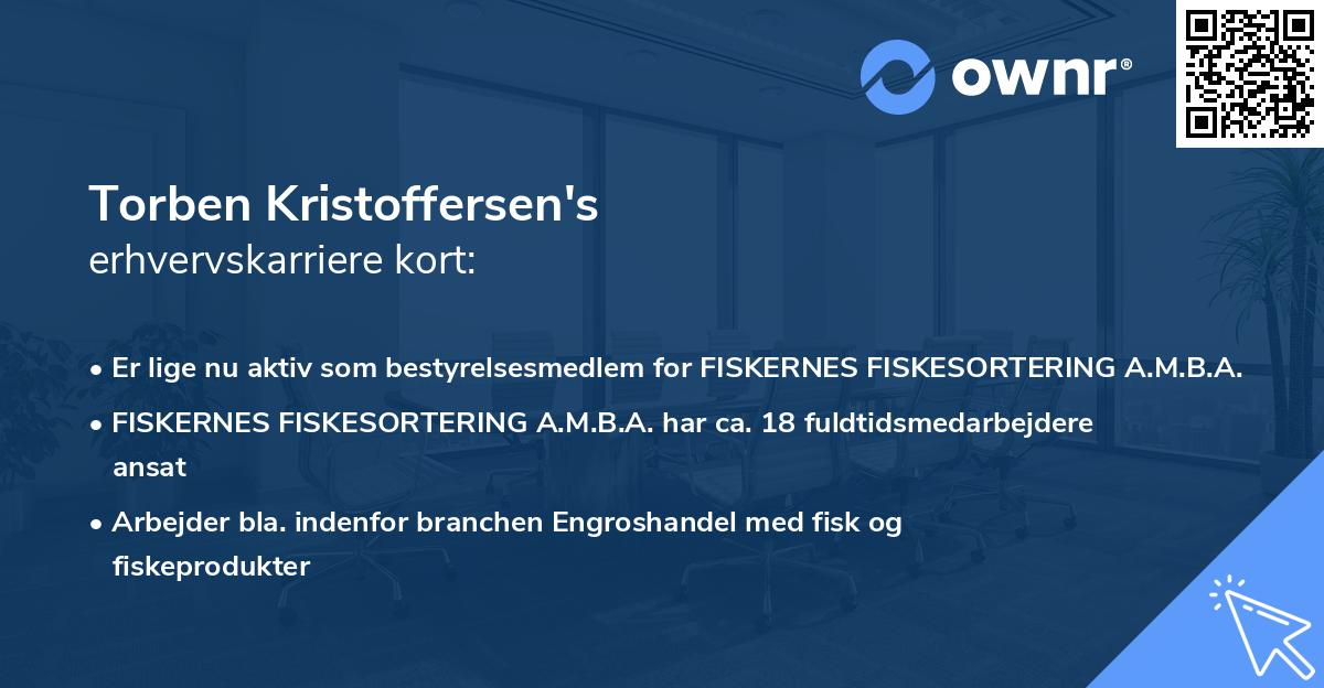 Torben Kristoffersen's erhvervskarriere kort