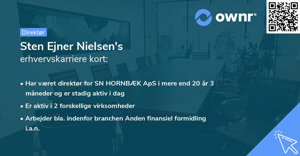 Sten Ejner Nielsen's erhvervskarriere kort
