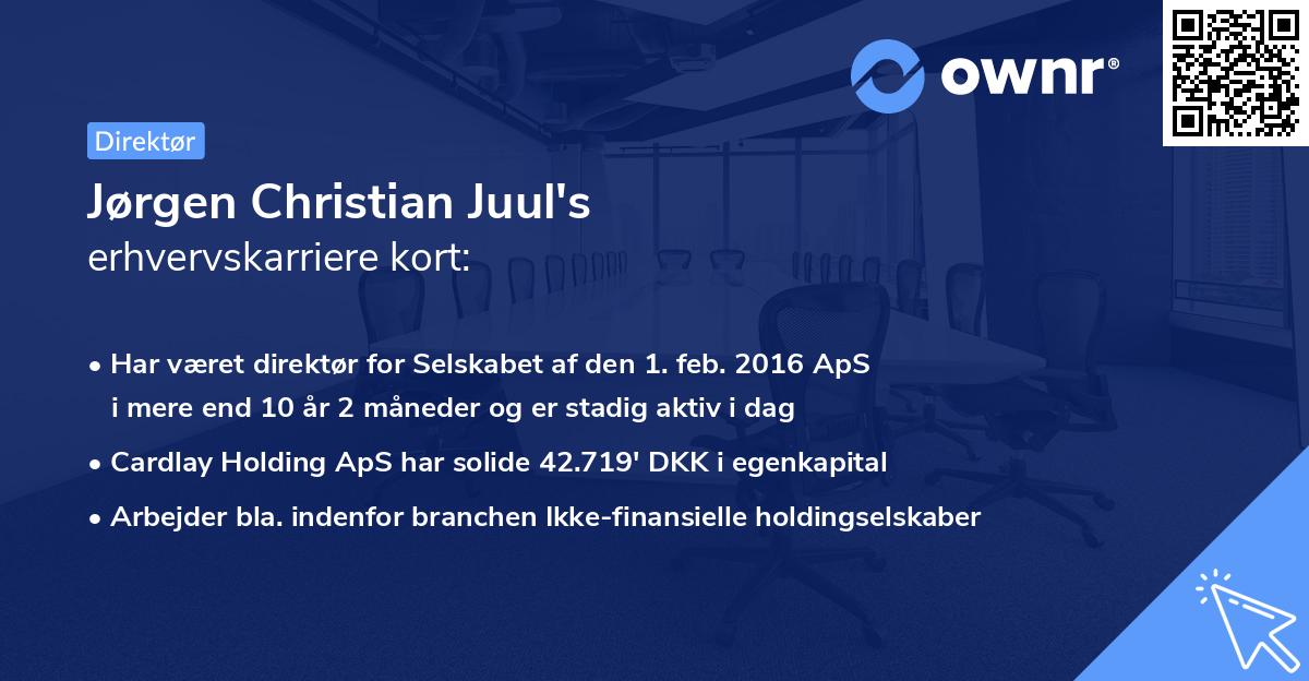 Jørgen Christian Juul's erhvervskarriere kort