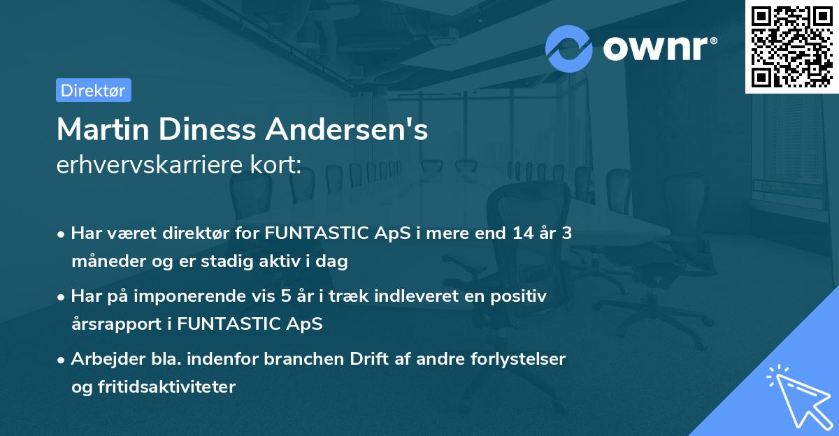 Martin Diness Andersen's erhvervskarriere kort