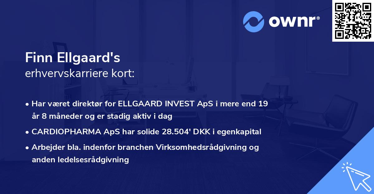 Finn Ellgaard's erhvervskarriere kort