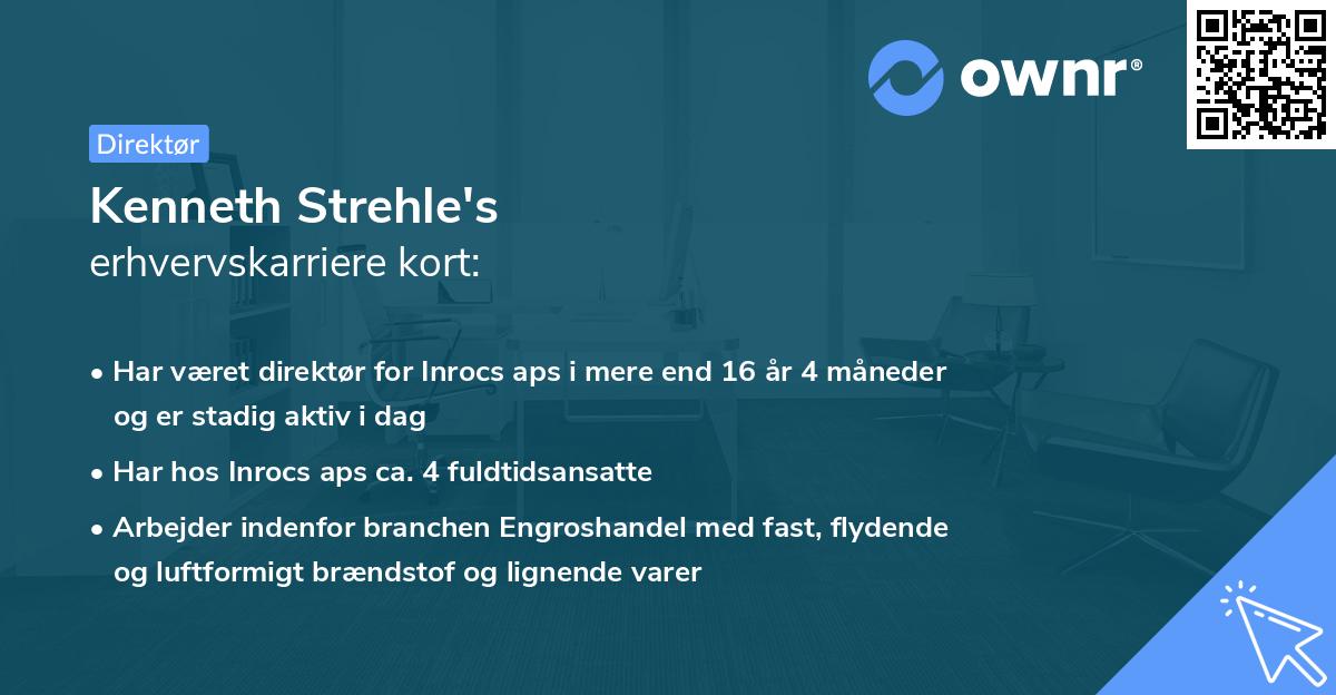 Kenneth Strehle's erhvervskarriere kort