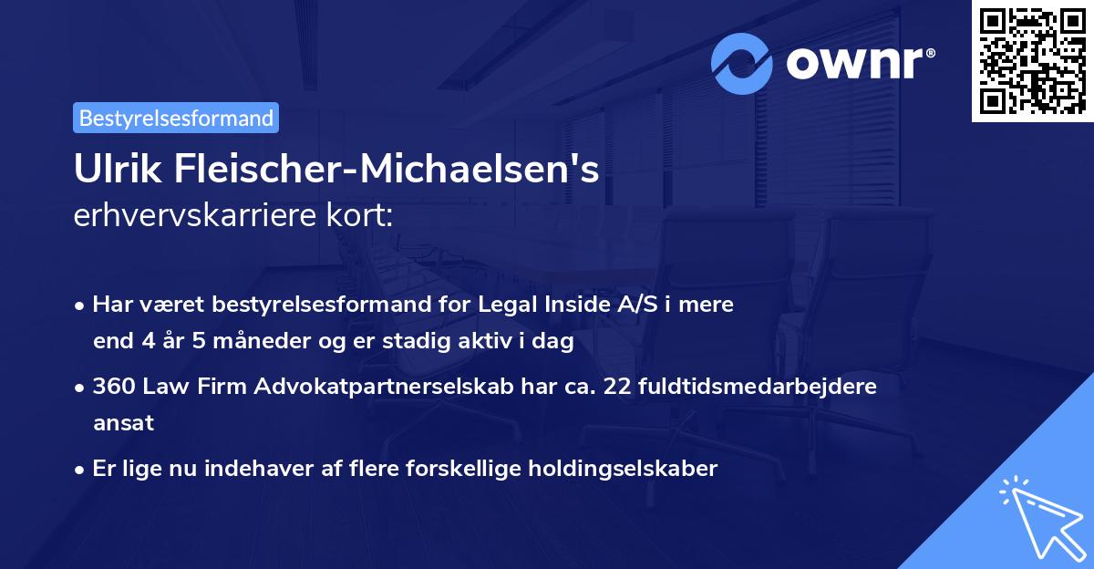 Ulrik Fleischer-Michaelsen's erhvervskarriere kort